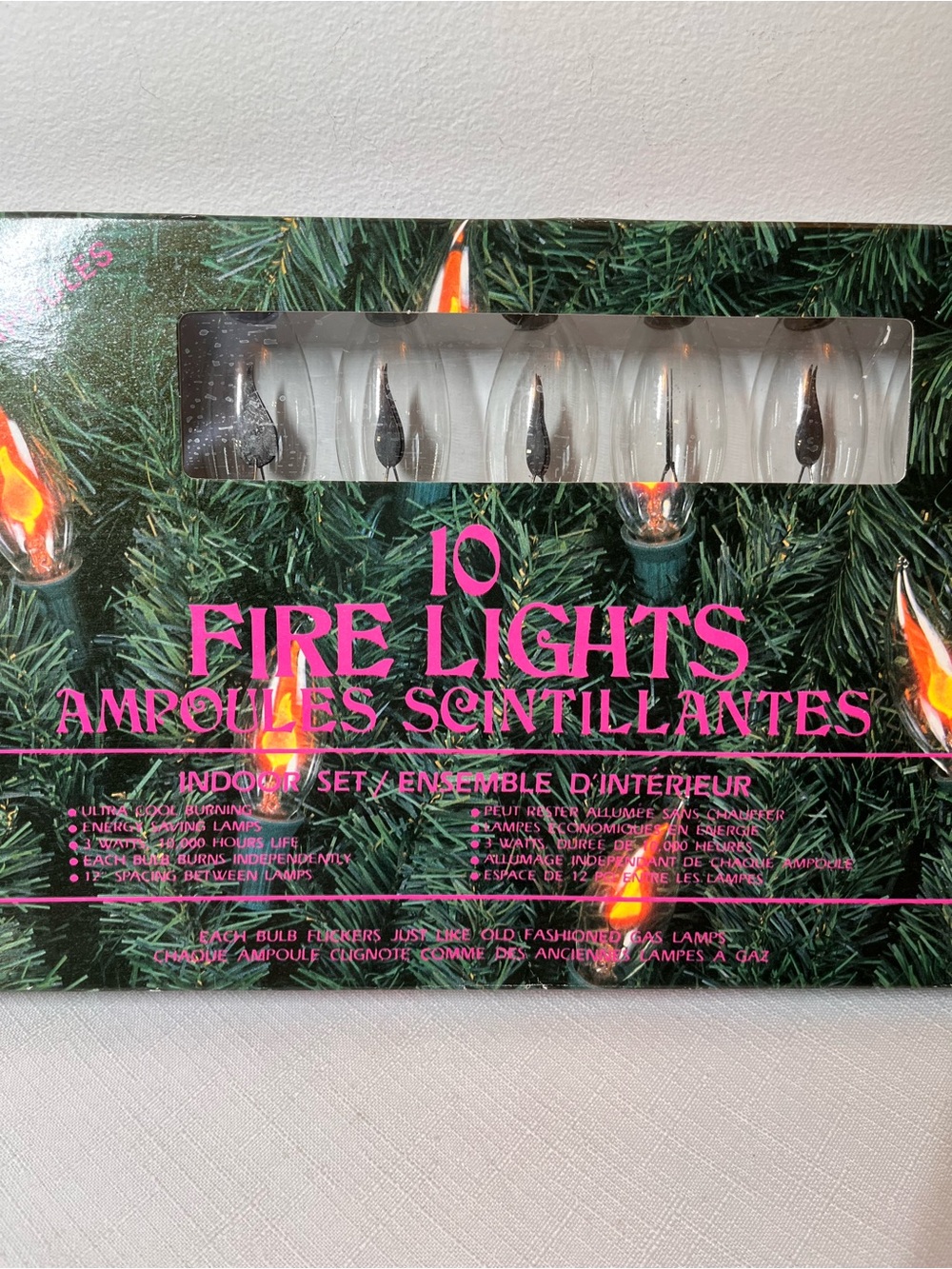 New 10 Fire Lights Indoor Decorative String flicker bulbs